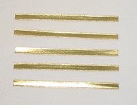 Clipstreifen gold 50-450 mm (Papier - 2 Drähte)