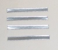 Clipstreifen silber 50-450 mm (Papier - 2 Drähte)