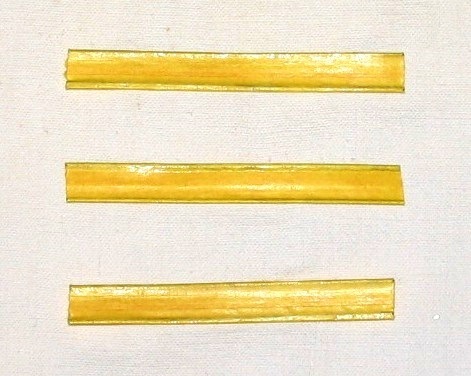 Clipstreifen gelb 160 mm 2/6 Beutelverschlüsse