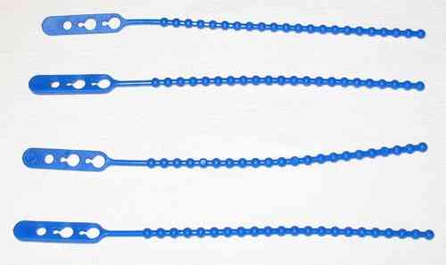 Schnellbinder blau 245 mm Kabelbinder Blitzbinder